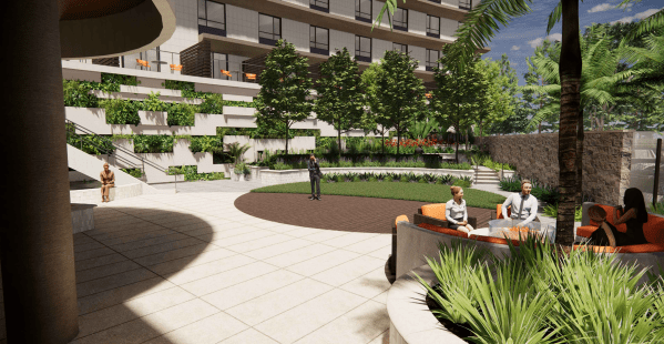 501 Industrial patio render